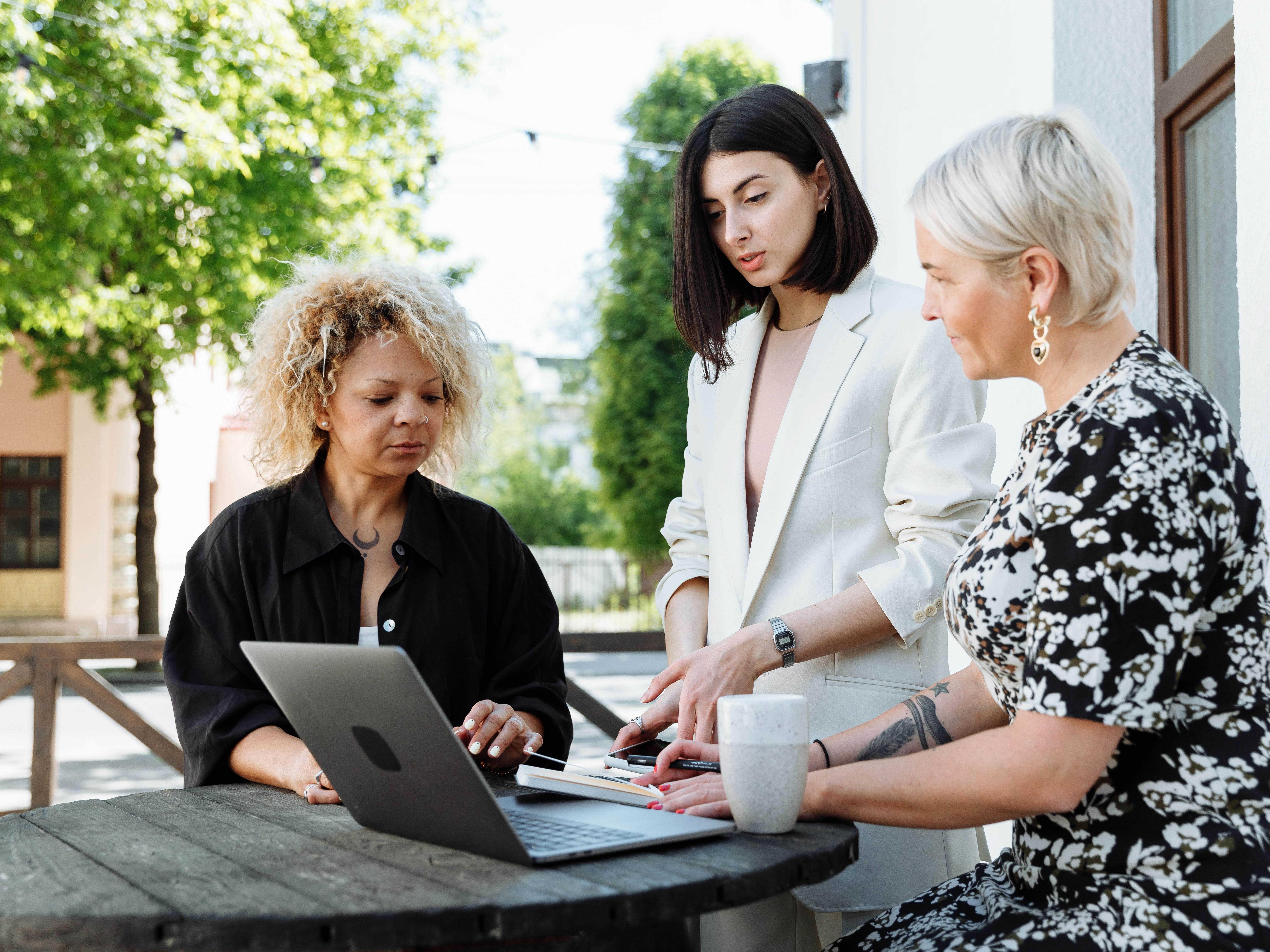Team of professional women